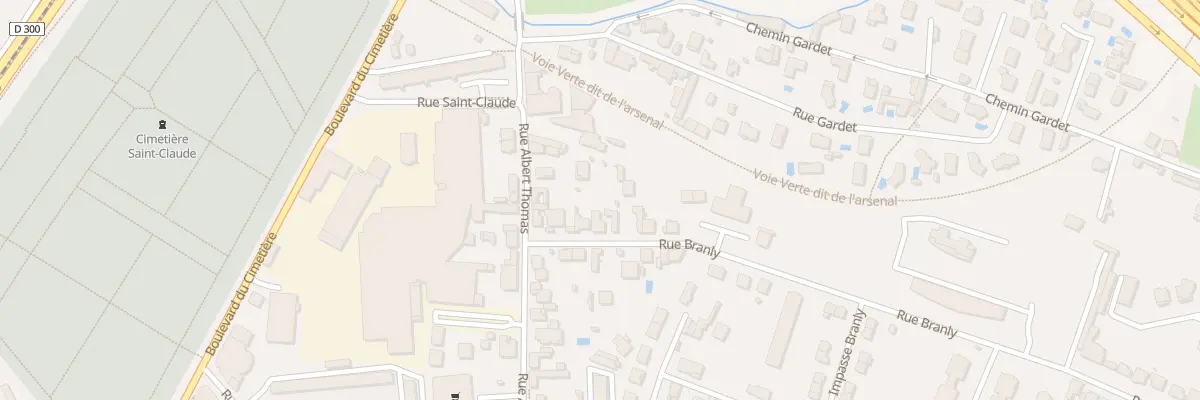 Plan du 82 Rue Branly à Roanne