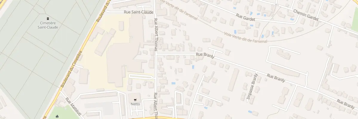 Plan du 81 Rue Branly à Roanne