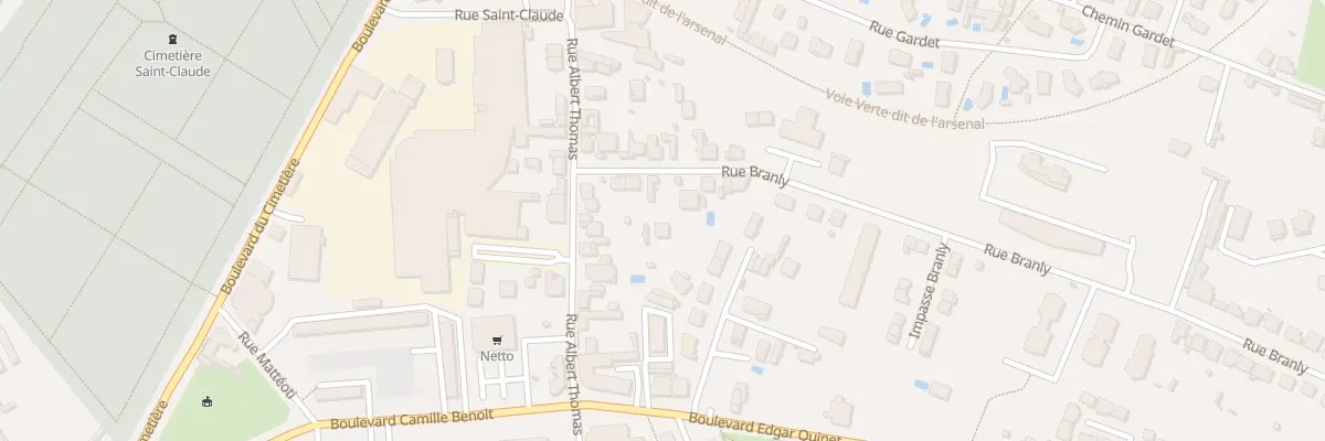 Plan du 79B Rue Branly à Roanne