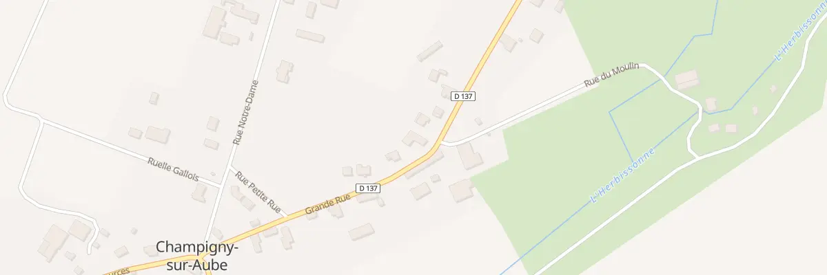 Plan du 17 Rue Grande Rue à Champigny-sur-Aube
