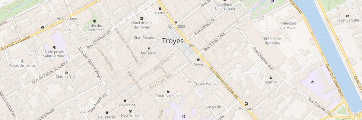 Plan du 56 Rue Emile Zola à Troyes