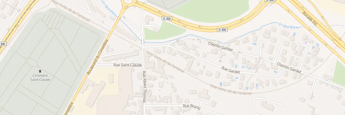 Plan du 4 Rue Gardet à Roanne