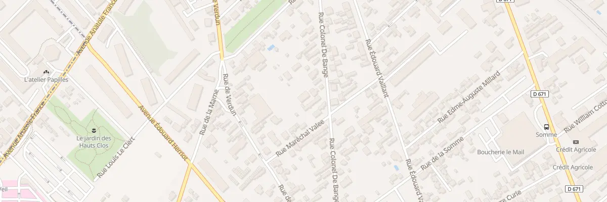 Plan du 22T Rue du Colonel de Bange à Troyes