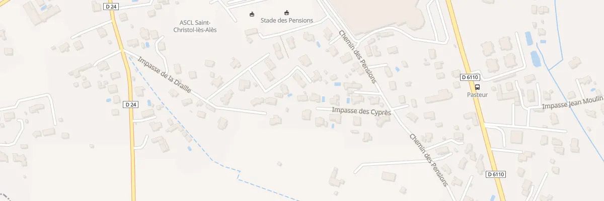 Plan du 528G Imp des Cyprès à Saint-Christol-lez-Alès