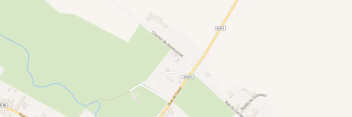 Plan du 1 Che de Montcornet à Montloué