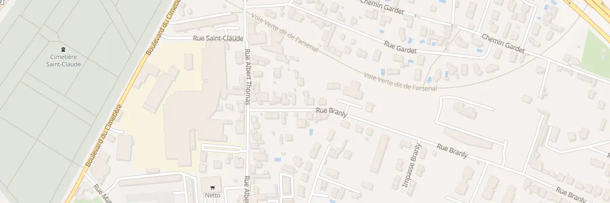 Plan du 76 Rue Branly à Roanne