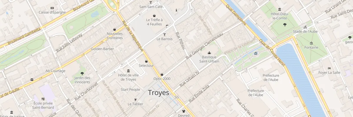 Plan du 60 Rue Georges Clemenceau à Troyes