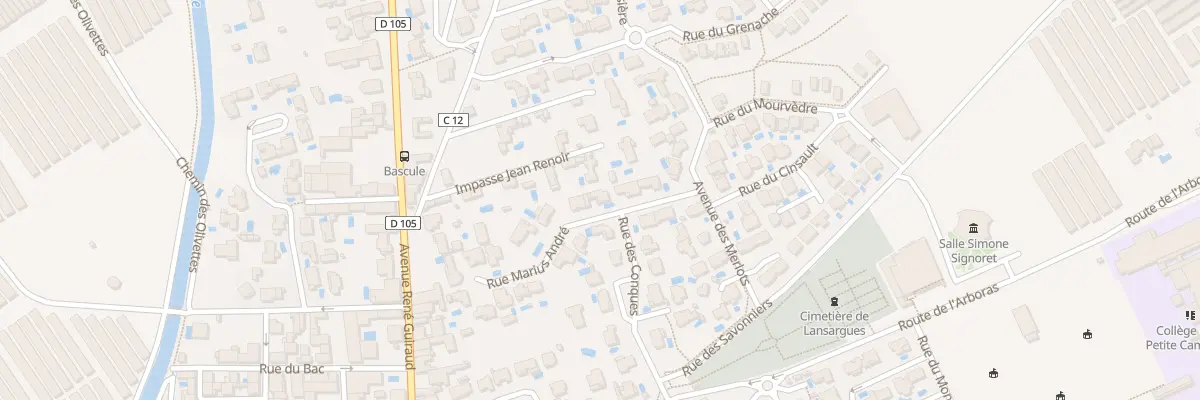 Plan du 6 Rue Marius André à Lansargues