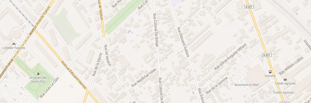 Plan du 20B Rue du Colonel de Bange à Troyes