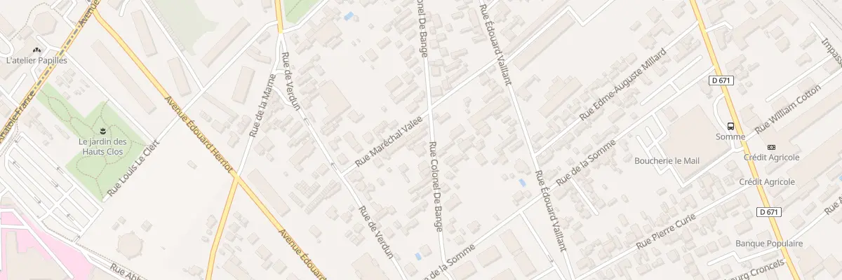 Plan du 32 Rue du Colonel de Bange à Troyes