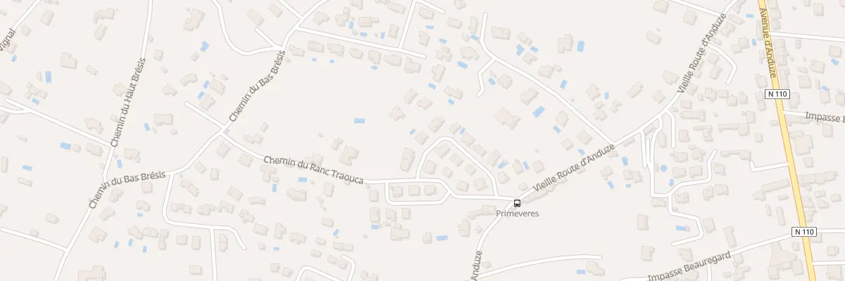 Plan du 16 Rue des Primevères à Alès