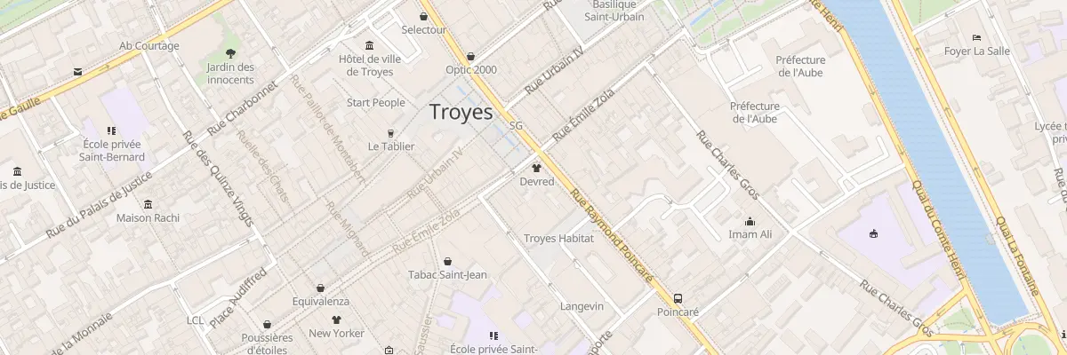 Plan du 47 Rue Emile Zola à Troyes