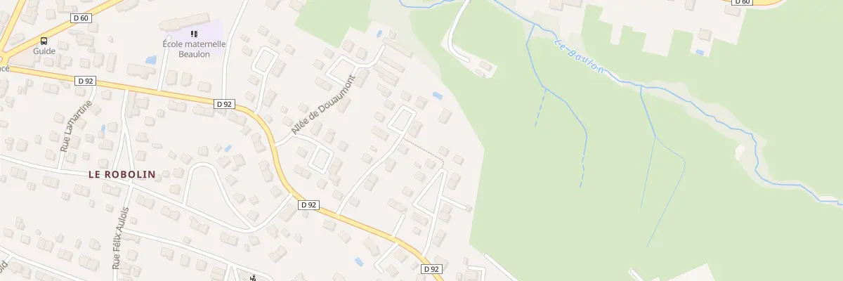 Plan du 91 All d’Oradour-sur-Glane à Gueugnon