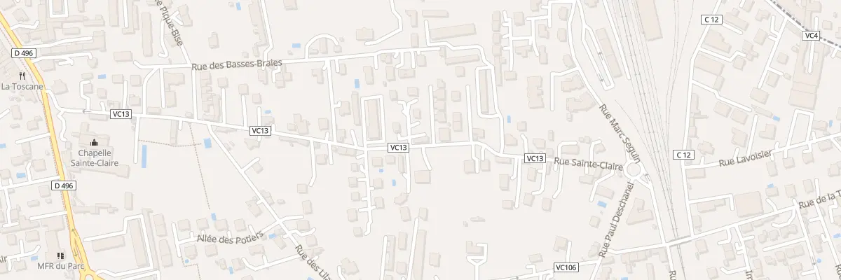 Plan du 35 Rue Sainte-Claire à Montbrison
