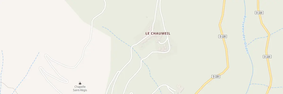 Plan du 5824 Le Chaumeil à Sablières