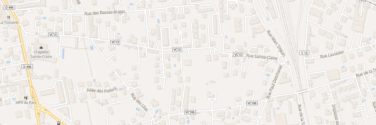Plan du 26 Rue Sainte-Claire à Montbrison