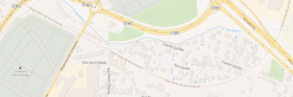 Plan du 5 Rue Gardet à Roanne