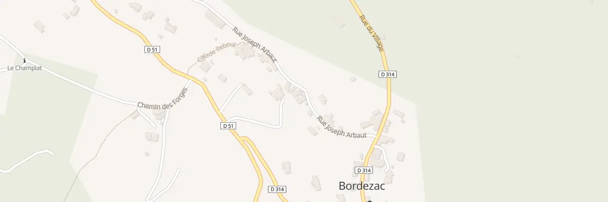 Plan du 5035 Bordezac à Bordezac