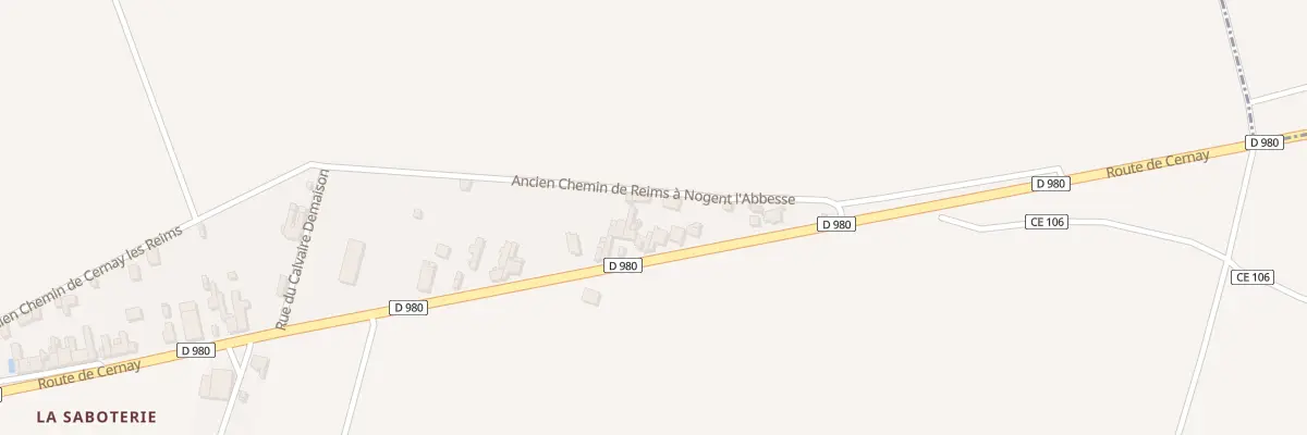 Plan du 185 Rte de Cernay à Reims