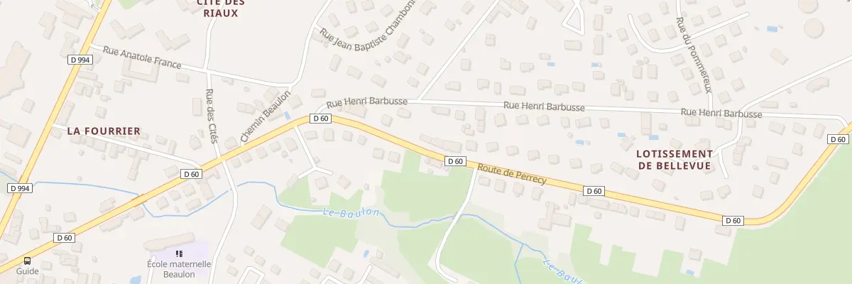 Plan du 27 Rte de Perrecy à Gueugnon