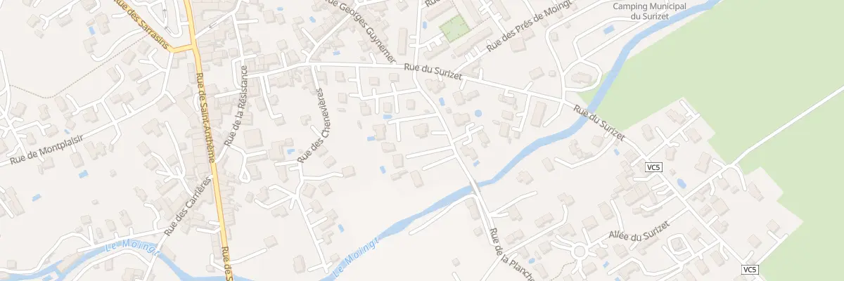 Plan du 8 Rue de la Planche à Montbrison