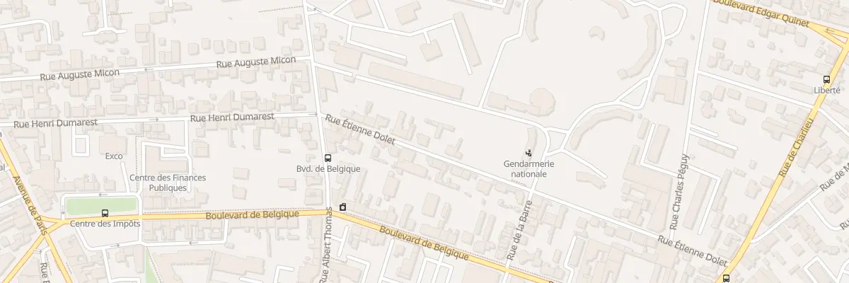Plan du 15 Rue Etienne Dolet à Roanne