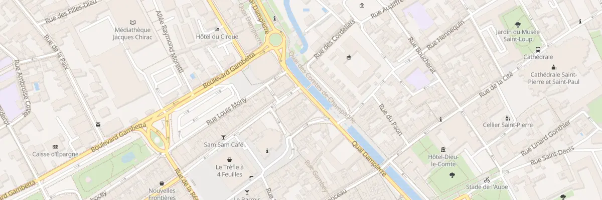 Plan du 3 Rue General de Gaulle à Troyes