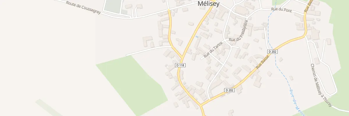 Plan du 8 Rue des Fossés à Mélisey