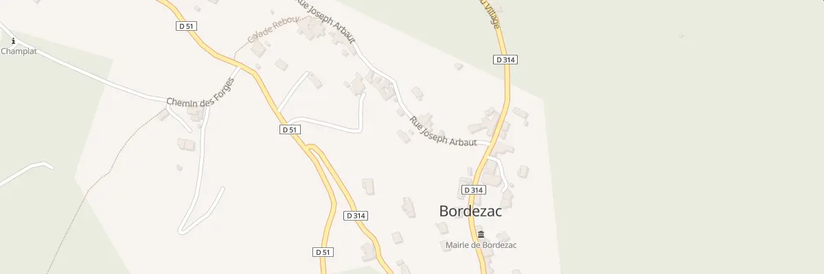Plan du 5036 Bordezac à Bordezac