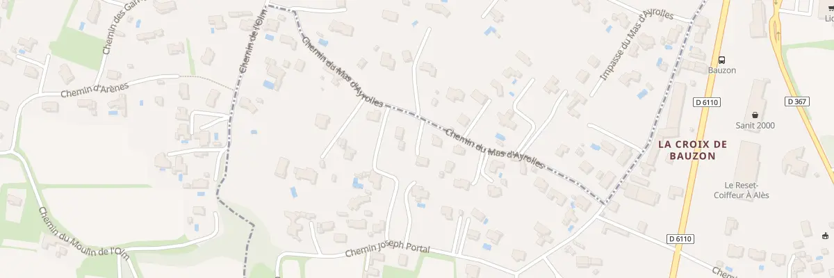 Plan du 286 Che du Mas d’Ayrolles à Saint-Christol-lez-Alès