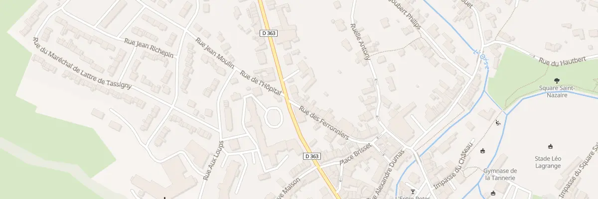 Plan du 28 Rue des Ferronniers à Hirson