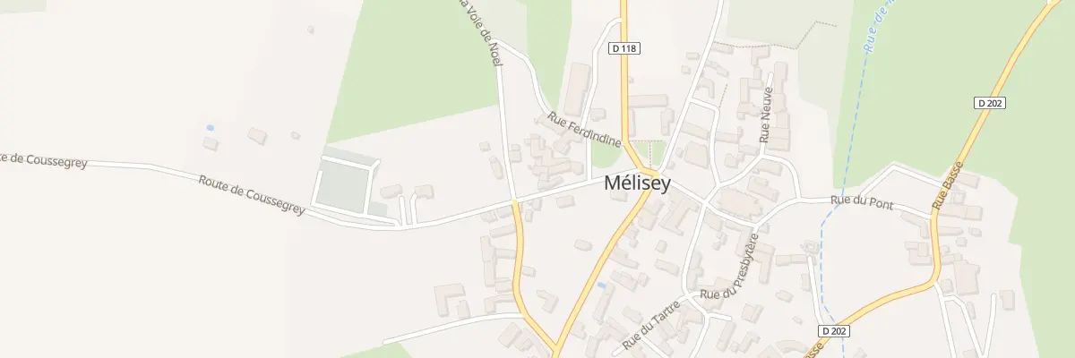 Plan du 6 Rue du Pâtis à Mélisey