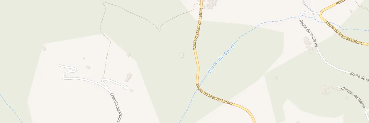 Plan du 2622 Rte du Mas de Lafont à Gravières