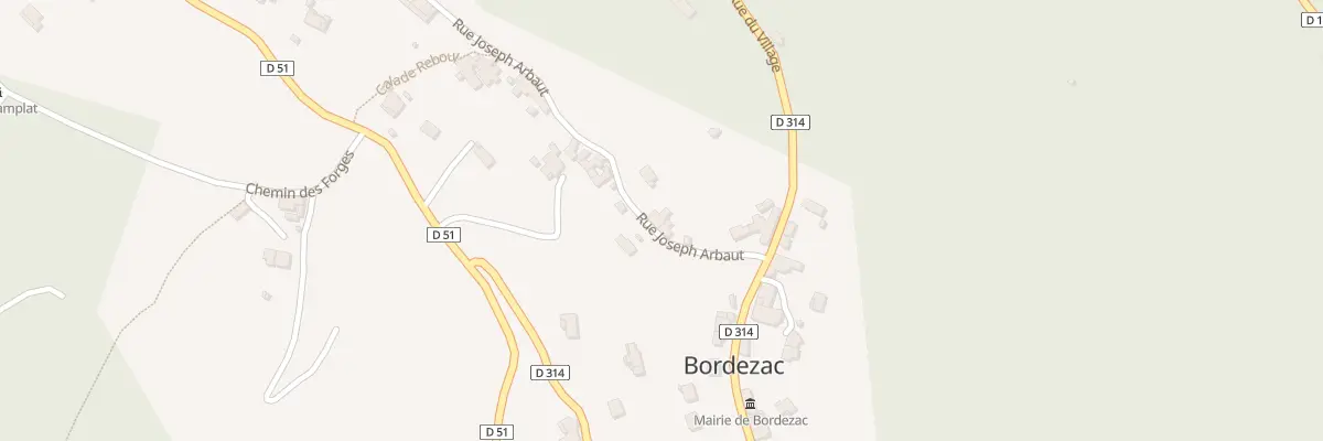 Plan du 5224 Bordezac à Bordezac