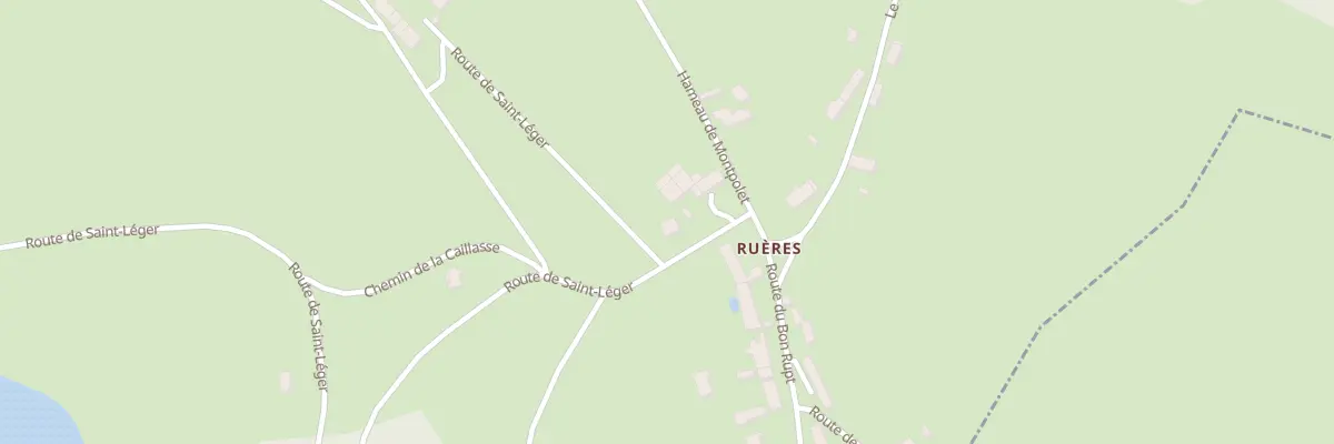 Plan du 4 Rte de Saint Leger (Rueres) à Saint-Léger-Vauban