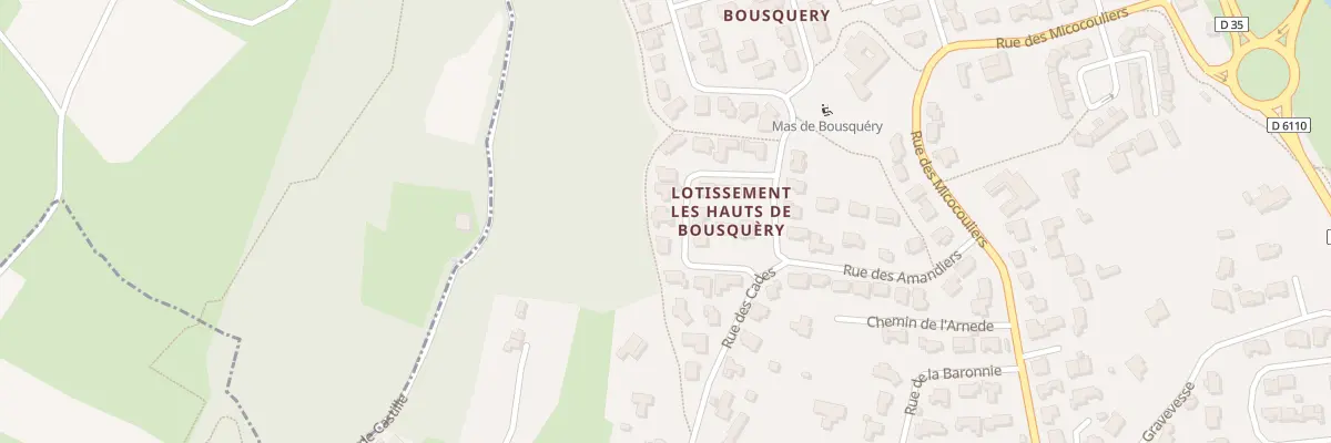 Plan du 14 Rue des Lauriers à Sommières