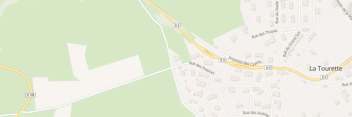 Plan du 8 Rue des Frènes à La Tourette