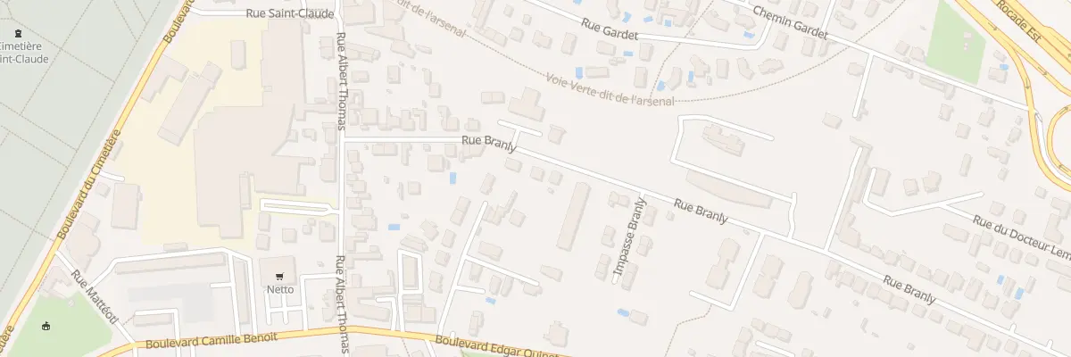 Plan du 67 Rue Branly à Roanne
