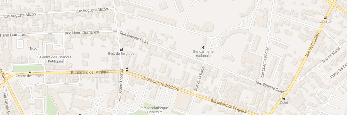 Plan du 26 Rue Etienne Dolet à Roanne