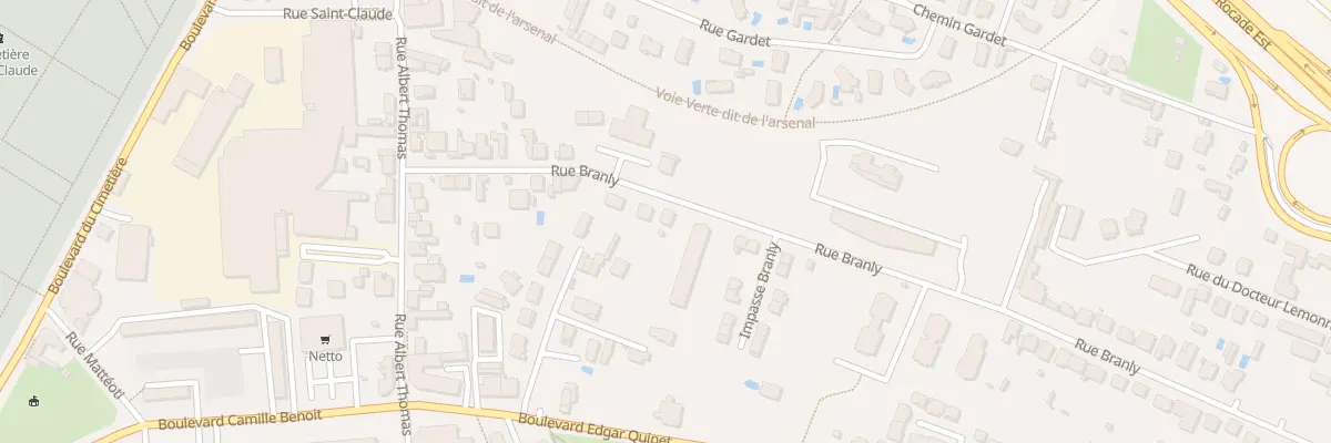 Plan du 65 Rue Branly à Roanne