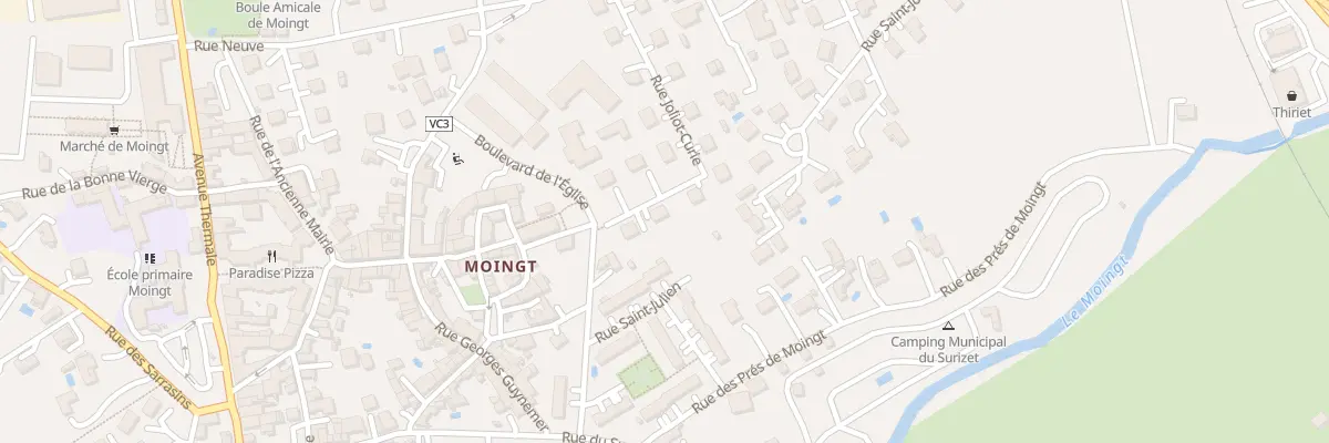 Plan du 17 Rue Joliot Curie à Montbrison