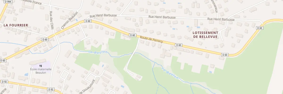 Plan du 48 Rte de Perrecy à Gueugnon