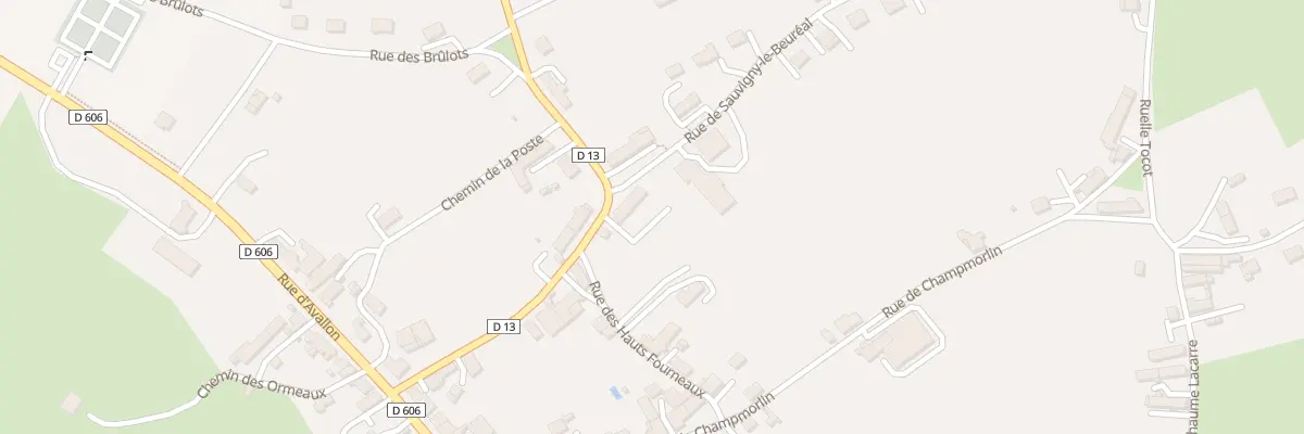 Plan du 2 Rue de Sauvigny-le-beuréal à Sainte-Magnance
