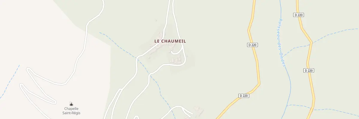 Plan du 5034 Le Chaumeil à Sablières
