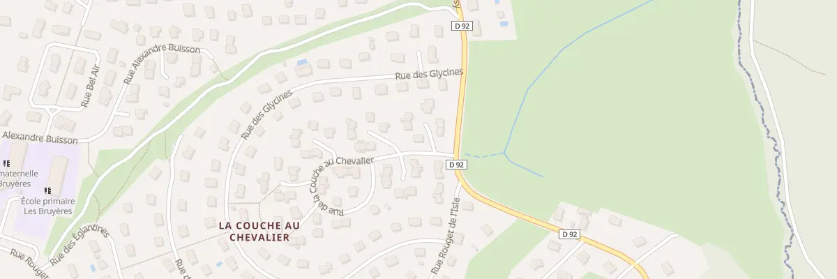 Plan du 1 Rue de la Couche au Chevalier à Gueugnon