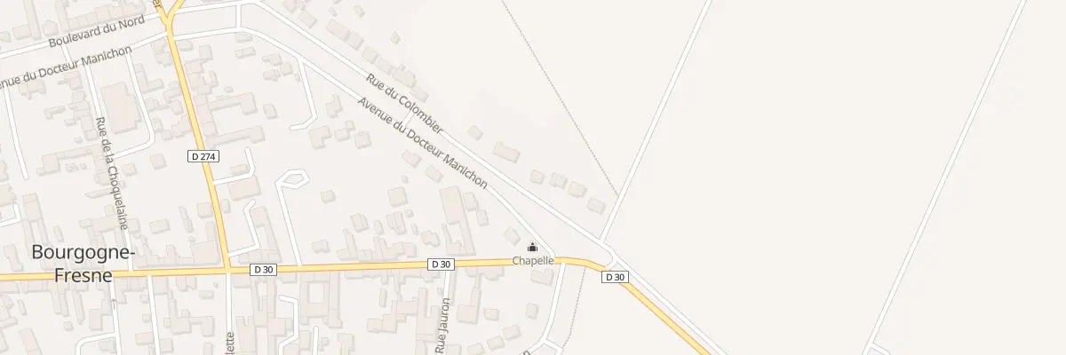 Plan du 28 Rue du Colombier à Bourgogne-Fresne
