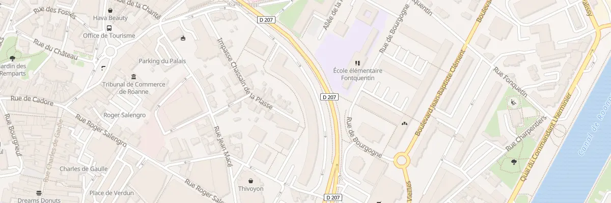 Plan du 4 Rue de Provence à Roanne