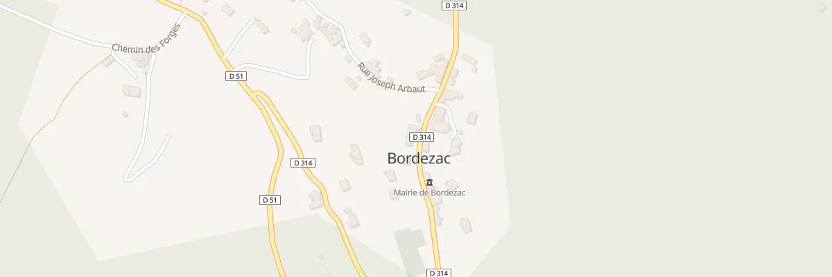 Plan du 617 Rue du Village à Bordezac