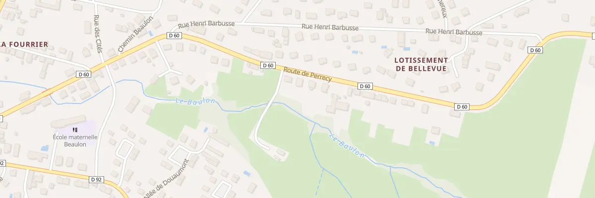 Plan du 50 Rte de Perrecy à Gueugnon