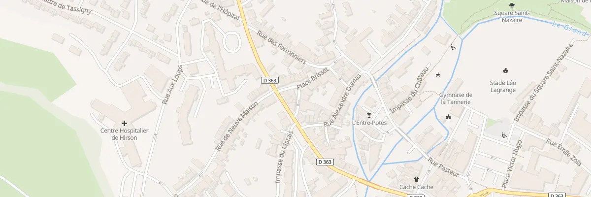 Plan du 3 Rue Brisset à Hirson
